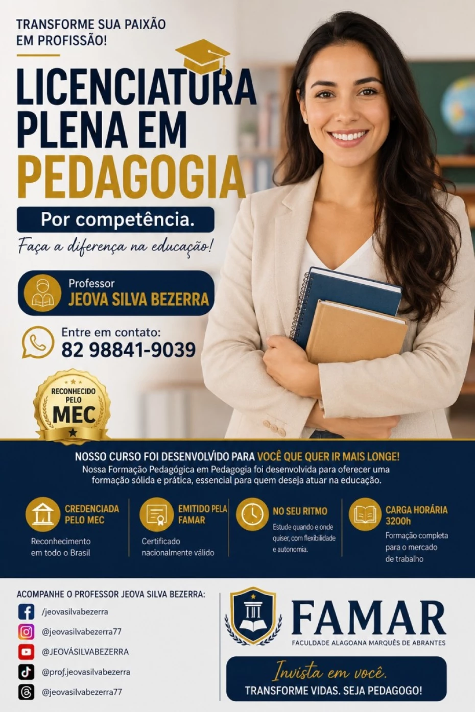 Foto 7:  — Prof. Jeová Silva Bezerra - Cursos de Graduação, Pós Graduação e EJA