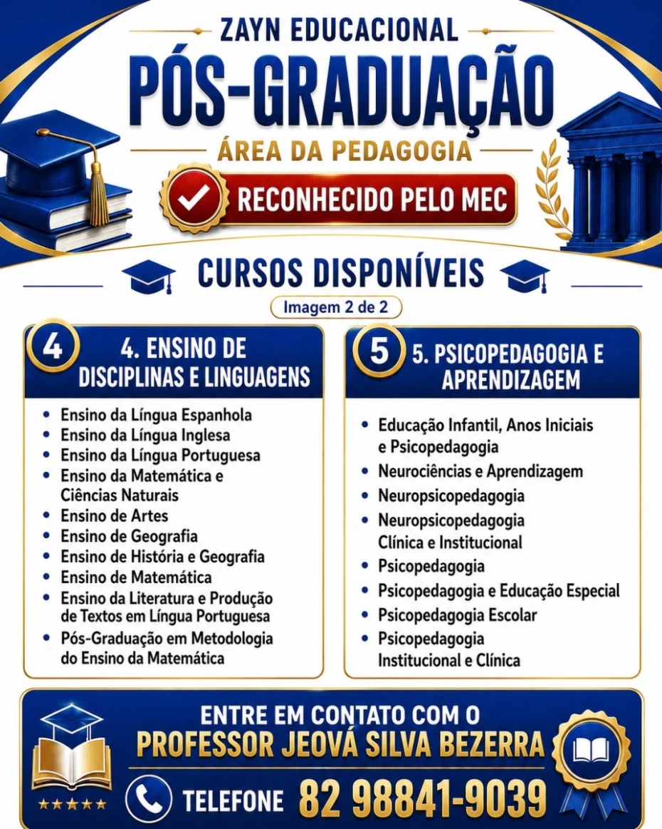 Foto 30:  — Prof. Jeová Silva Bezerra - Cursos de Graduação, Pós Graduação e EJA